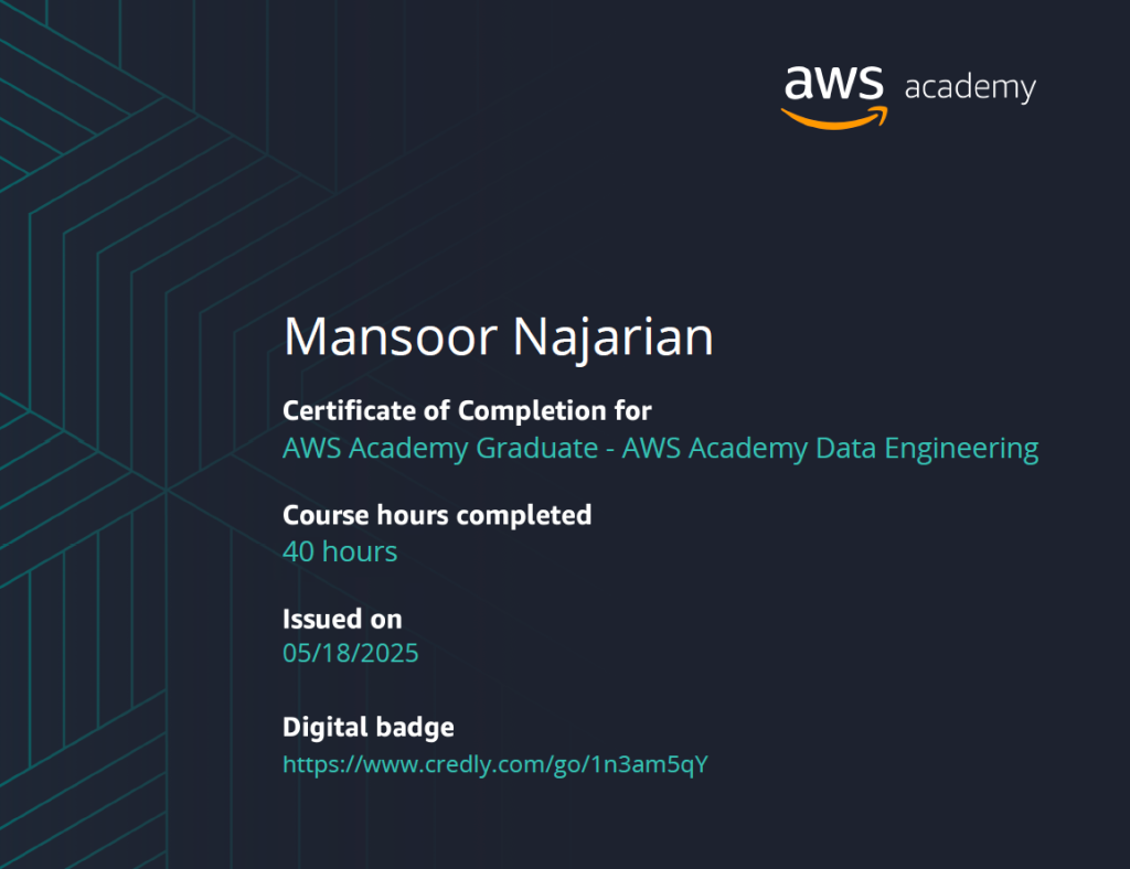 mn data engineering certificate